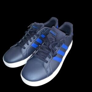 Adidas Kid's Grand Court 2.0 - Navy Upper White Sole Sz 6- New